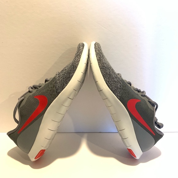 Nike flex contact men’s shoes red / gray - Picture 2 of 4